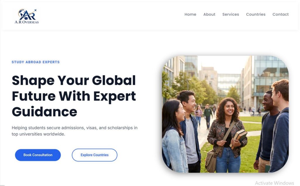 AROverseas.corexainfotech.in